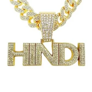 Mc Stand Hindi Gold Necklace