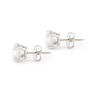 Diamond Stud Earrings in 18ct White Gold