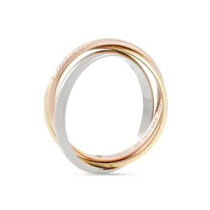cartie classic 18ct gold trinity ring