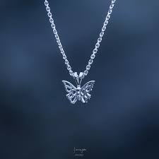 Silver butterfly jewelry