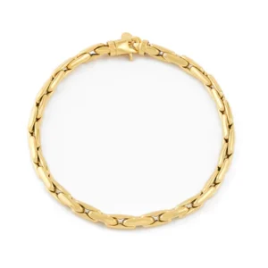 9ct Yellow Gold Elongated Link Bracelet