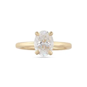 Lab Diamond 1.50ct Oval Cut Solitaire Engagement Ring