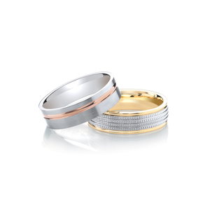 Two Color Wedding Ring
